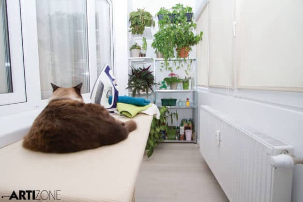 masa de calcat in balcon