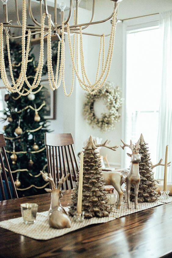 decor de craciun masa