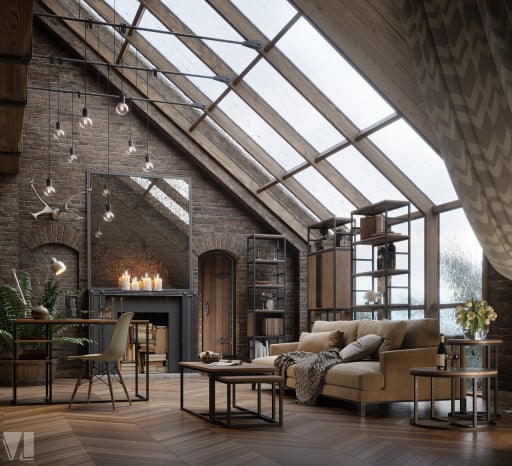stilul industrial chic